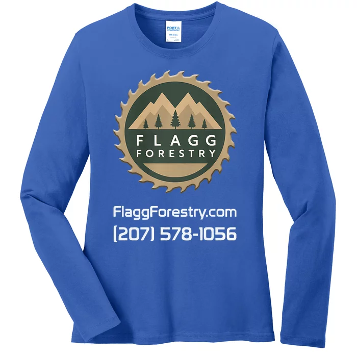 Flagg Forestry Tree Services Ladies Long Sleeve Shirt