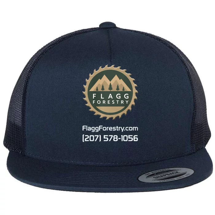 Flagg Forestry Tree Services Flat Bill Trucker Hat