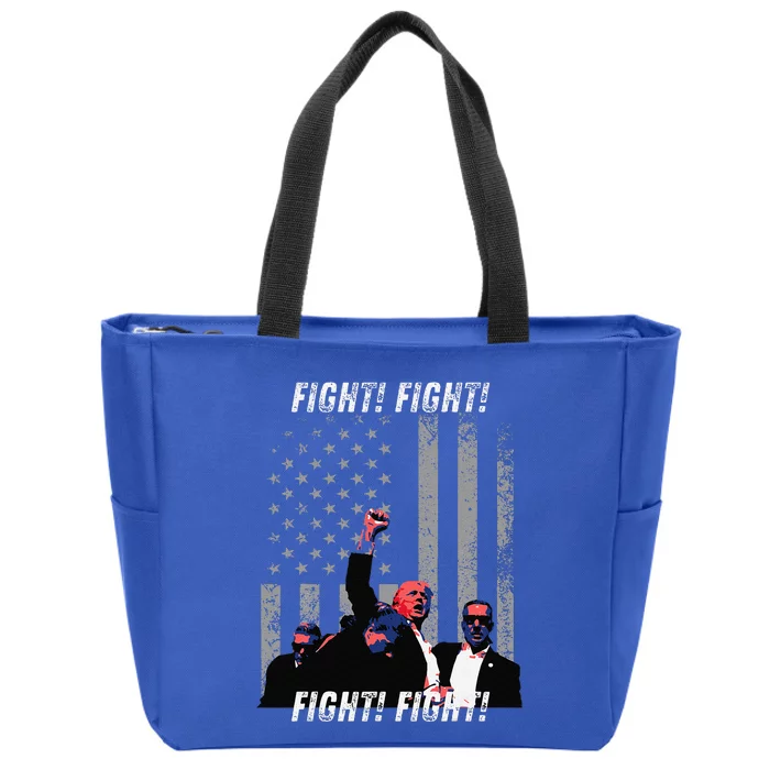 Fight! Fight! Trump Assassination Attempt Zip Tote Bag