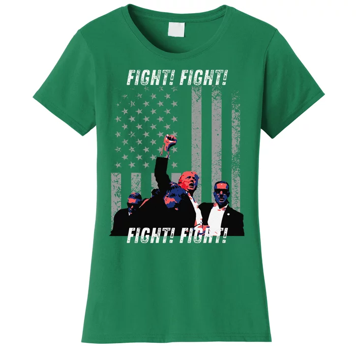 Fight! Fight! Trump Assassination Attempt Women's T-Shirt