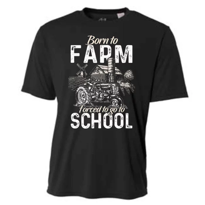 Funny Farmer Tractor Tractor Lover Rancher Cooling Performance Crew T-Shirt