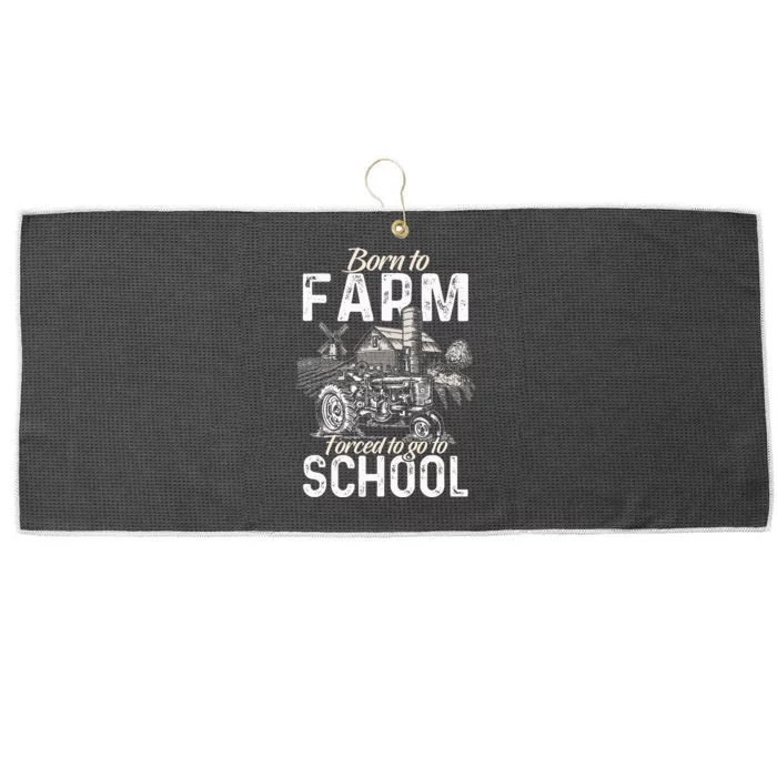 Funny Farmer Tractor Tractor Lover Rancher Large Microfiber Waffle Golf Towel