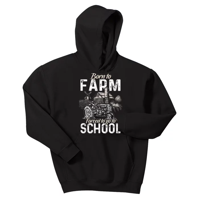 Funny Farmer Tractor Tractor Lover Rancher Kids Hoodie