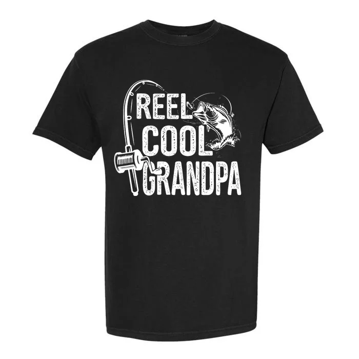 Funny Fishing Tee Vintage Reel Cool Grandpa Garment-Dyed Heavyweight T-Shirt