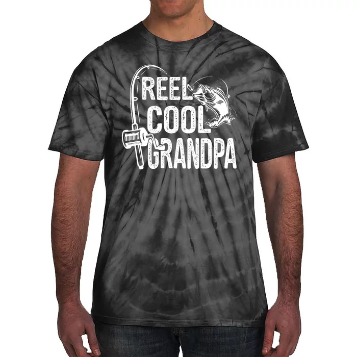 Funny Fishing Tee Vintage Reel Cool Grandpa Tie-Dye T-Shirt