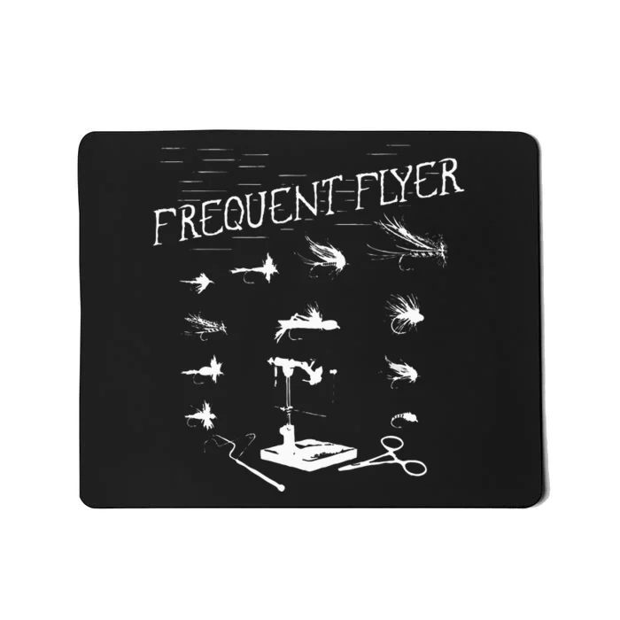 Fly Fishing Tying Funny Fisherman Christmas Fathers Day Mousepad