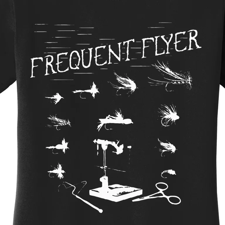 Fly Fishing Tying Funny Fisherman Christmas Fathers Day Women's T-Shirt