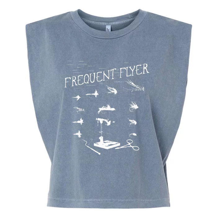 Fly Fishing Tying Funny Fisherman Christmas Fathers Day Garment-Dyed Women's Muscle Tee