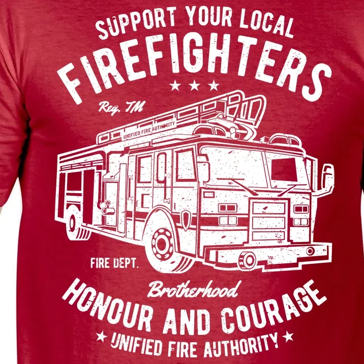 Support Your Local Fire Fighters Comfort Colors T-Shirt