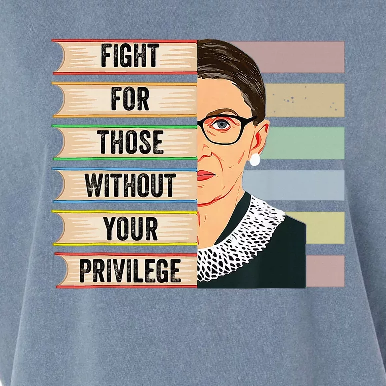 Fight For Those Without Your Privilege Women Rights Feminist Garment-Dyed Women's Muscle Tee