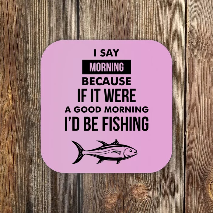 Funny Fishing Tee Vintage Reel Cool Grandpa Coaster