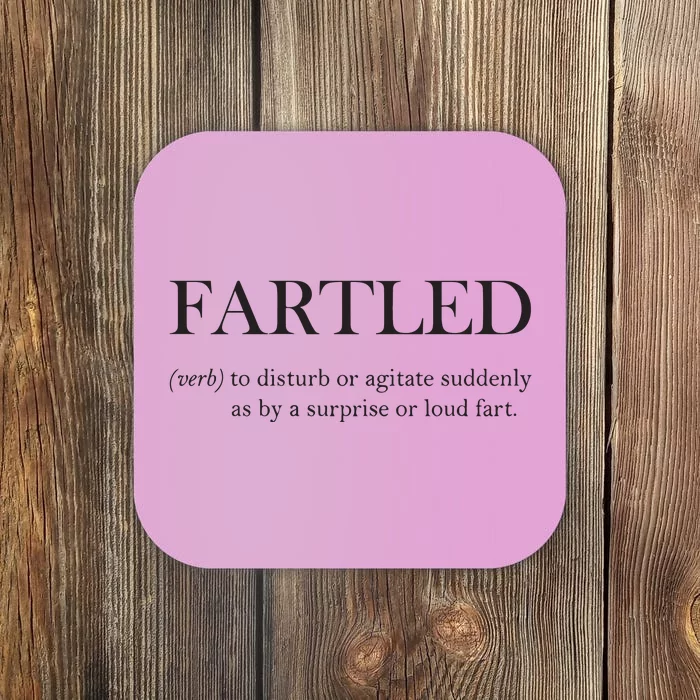 Fartled Funny Toilet Humor Coaster