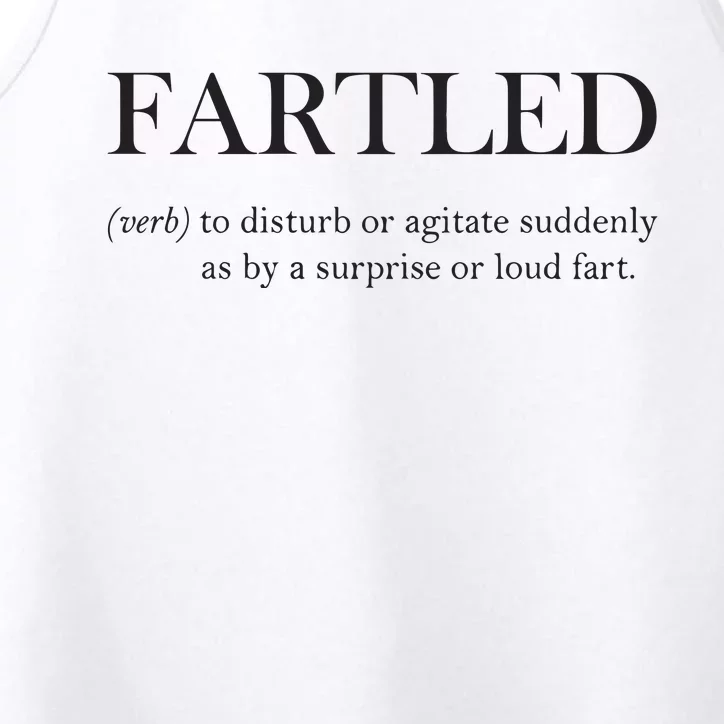 Fartled Funny Toilet Humor Performance Tank