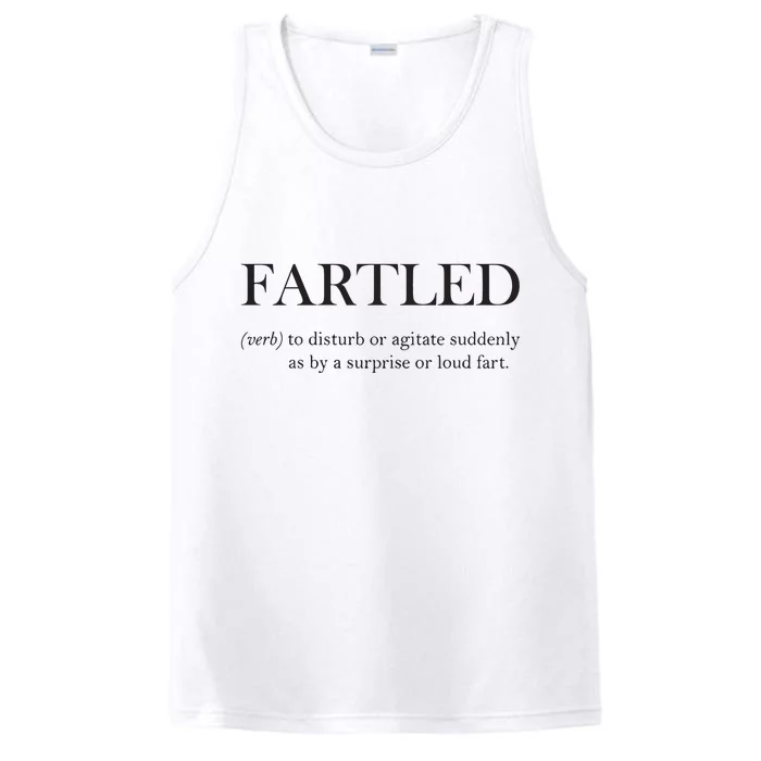 Fartled Funny Toilet Humor Performance Tank