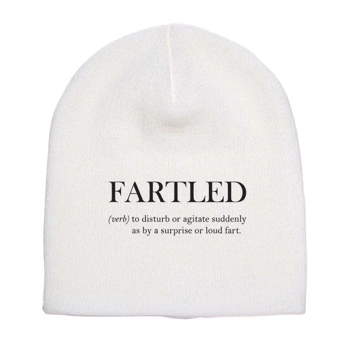 Fartled Funny Toilet Humor Short Acrylic Beanie