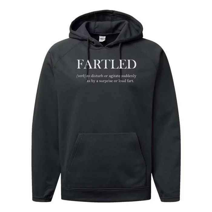 Fartled Funny Toilet Humor Performance Fleece Hoodie