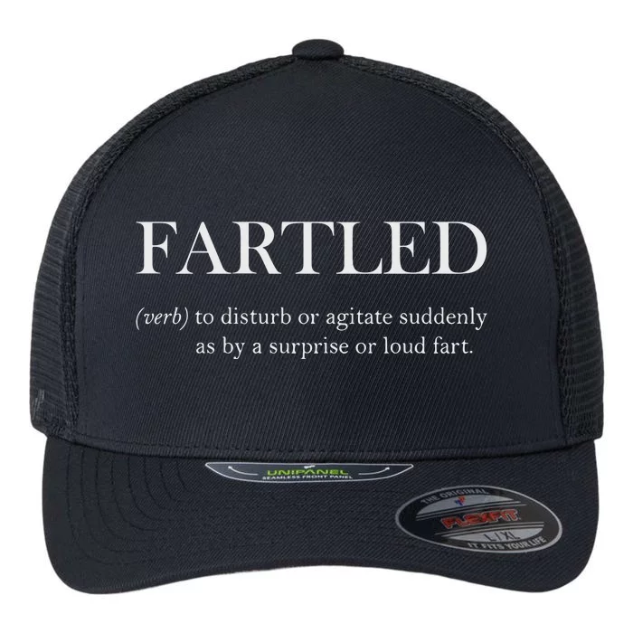 Fartled Funny Toilet Humor Flexfit Unipanel Trucker Cap