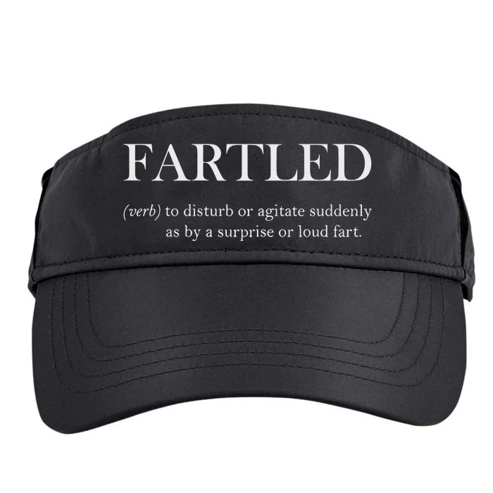 Fartled Funny Toilet Humor Adult Drive Performance Visor