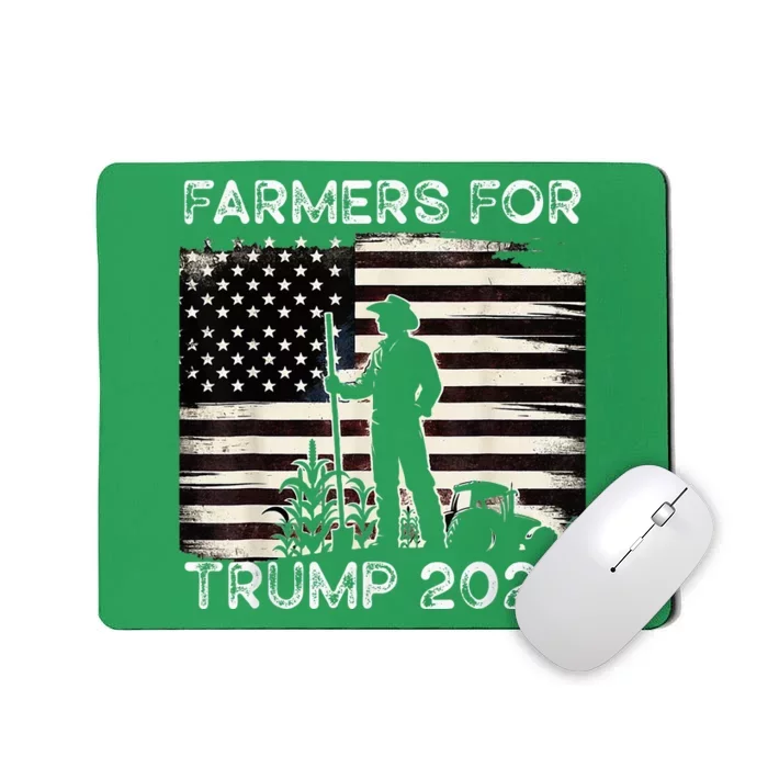 Farmers For Trump 2024 Patriotic Farming American Mousepad