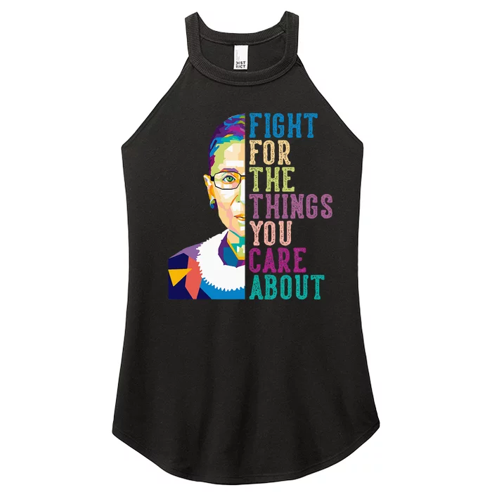 Fight For The Things You Care About Women’s Perfect Tri Rocker Tank