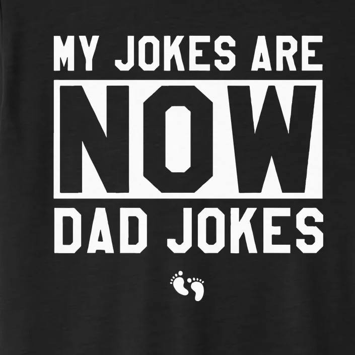 Funny First Time Dad Gifts For Men New Father Dad Jokes ChromaSoft Performance T-Shirt