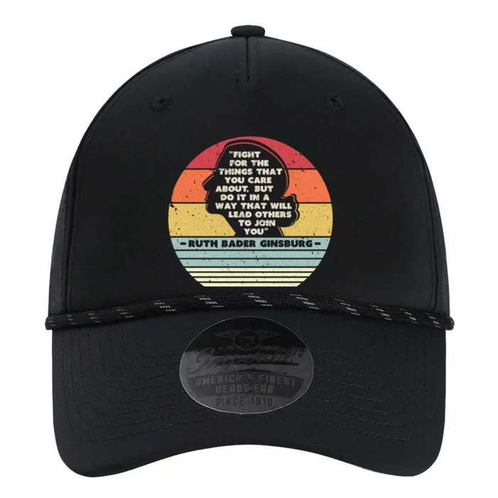 Fight For The Things You Care About Notorious Rbg Cool Gift Performance The Dyno Cap