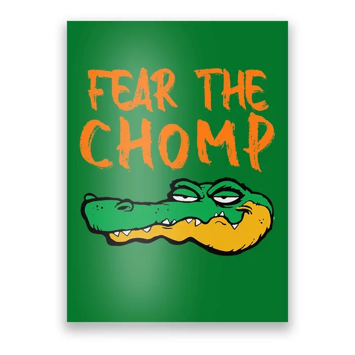 Florida Fear The Chomp Gator Pride Poster