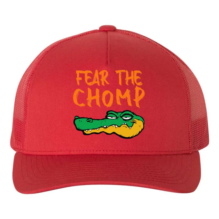 Florida Fear The Chomp Gator Pride Yupoong Adult 5-Panel Trucker Hat