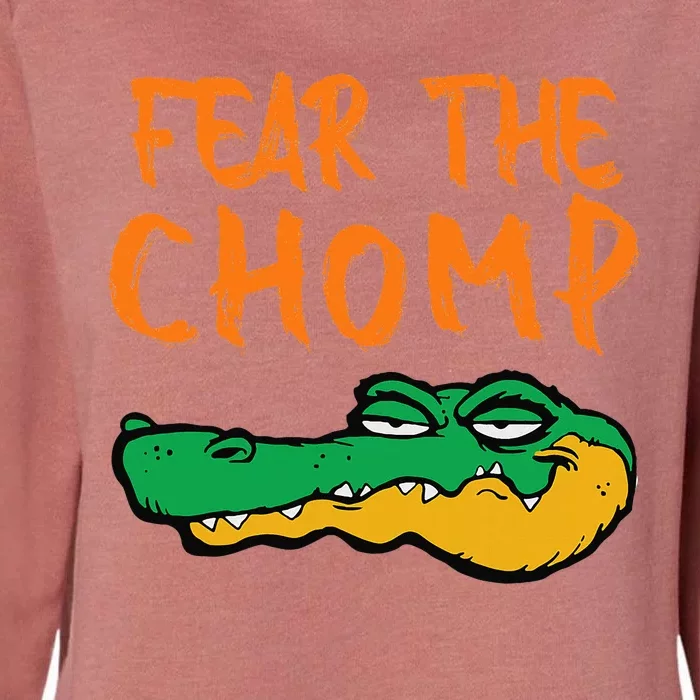 Florida Fear The Chomp Gator Pride Womens California Wash Sweatshirt