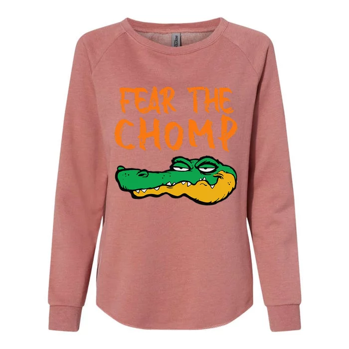 Florida Fear The Chomp Gator Pride Womens California Wash Sweatshirt