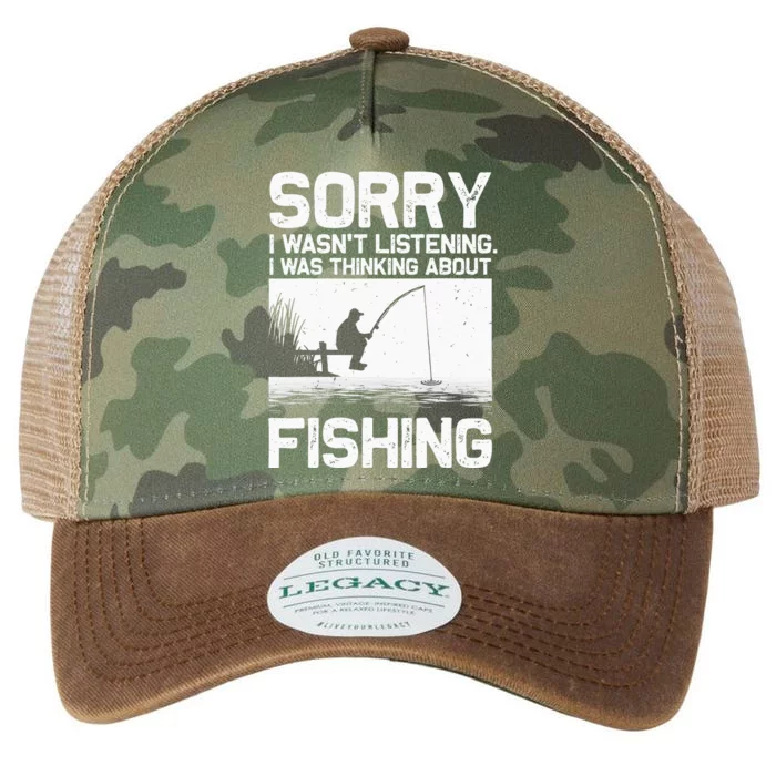 Fishing For  Trout Bass Fisherman Vacation Legacy Tie Dye Trucker Hat