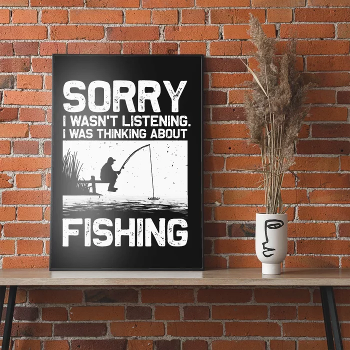 Fishing For  Trout Bass Fisherman Vacation Poster