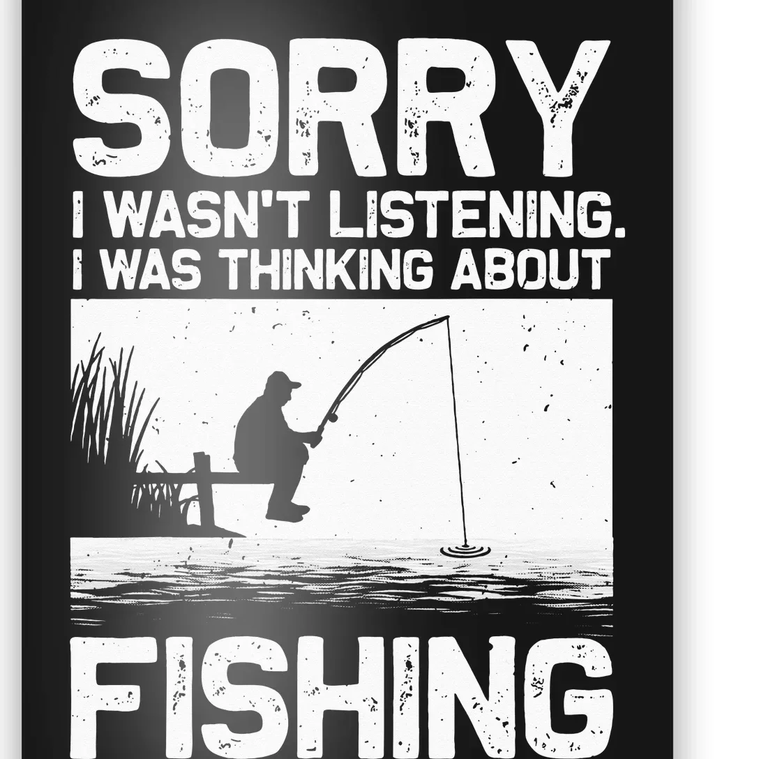 Fishing For  Trout Bass Fisherman Vacation Poster