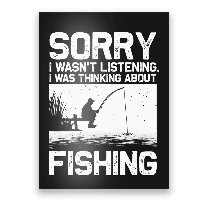 Fishing For  Trout Bass Fisherman Vacation Poster