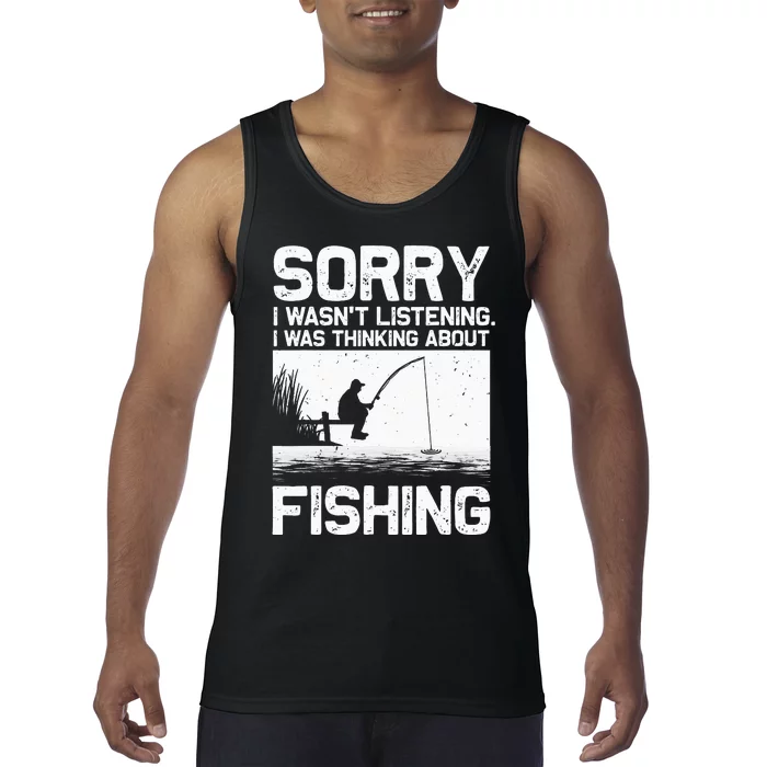 Fishing For  Trout Bass Fisherman Vacation Tank Top