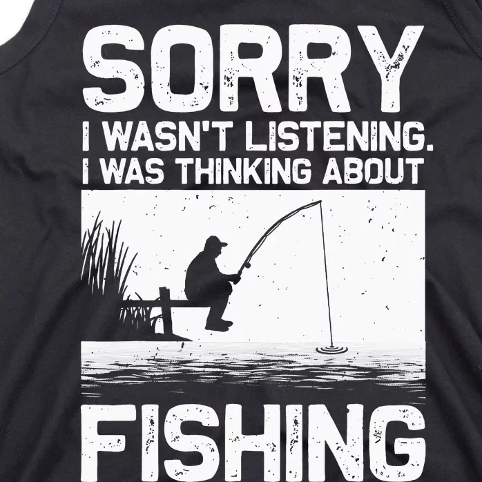 Fishing For  Trout Bass Fisherman Vacation Tank Top