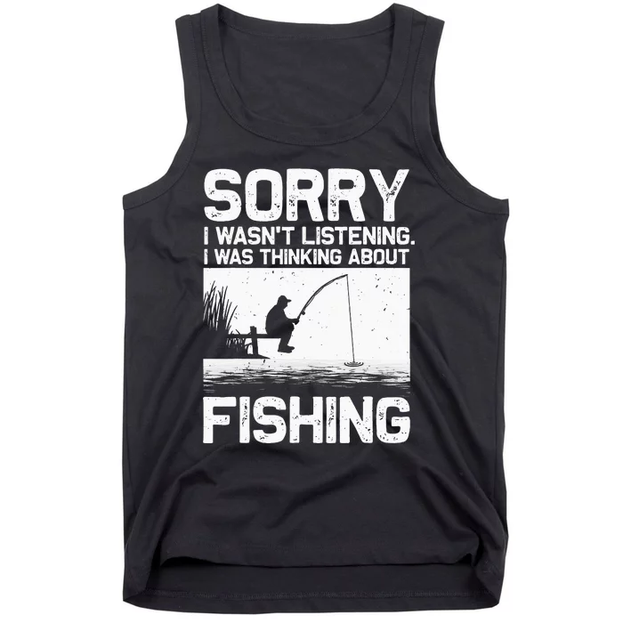 Fishing For  Trout Bass Fisherman Vacation Tank Top