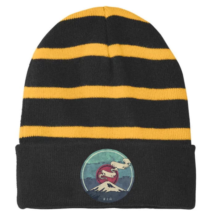 Fuji Striped Beanie with Solid Band