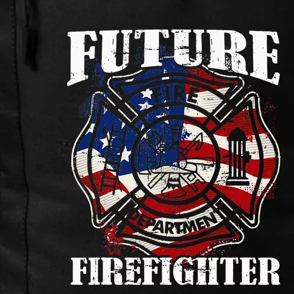 Future Firefighter Usa Flag Theme For Birthday Daily Commute Backpack