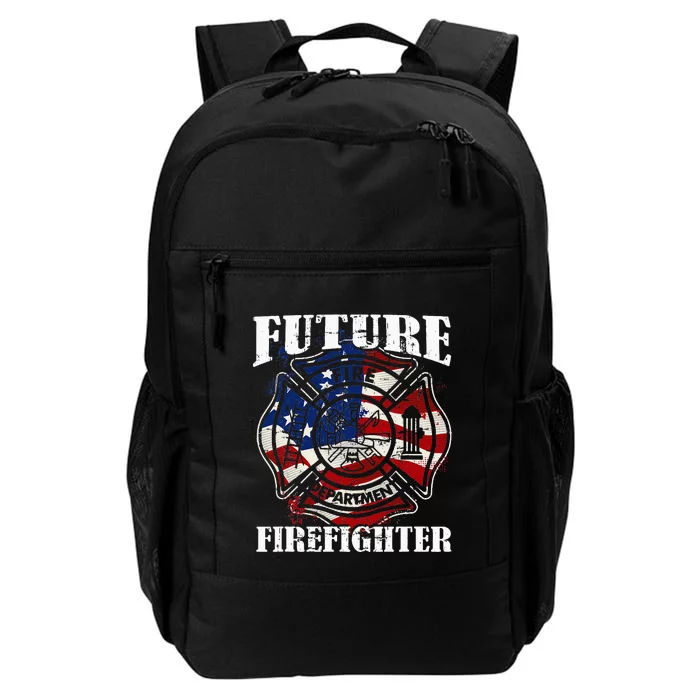 Future Firefighter Usa Flag Theme For Birthday Daily Commute Backpack