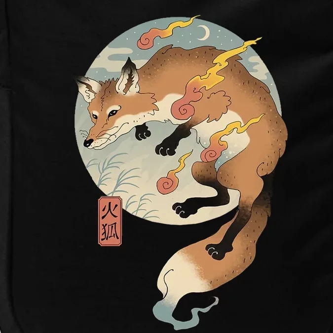 Fire Fox Ukiyo E Japanese Impact Tech Backpack