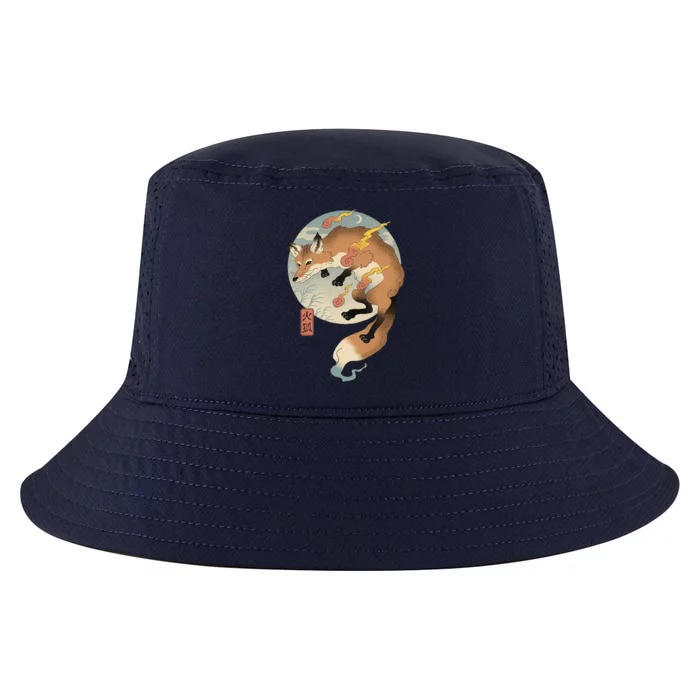 Fire Fox Ukiyo E Japanese Cool Comfort Performance Bucket Hat