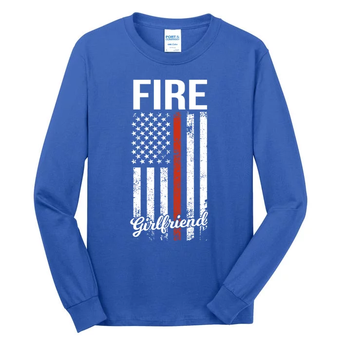 Fire Friend Us Flag Firefighter Friend Great Gift Tall Long Sleeve T-Shirt