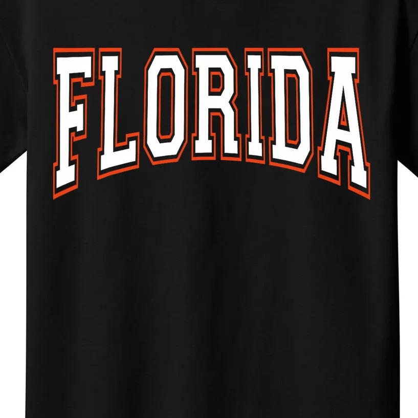 Florida Fl United States Football Kids T-Shirt