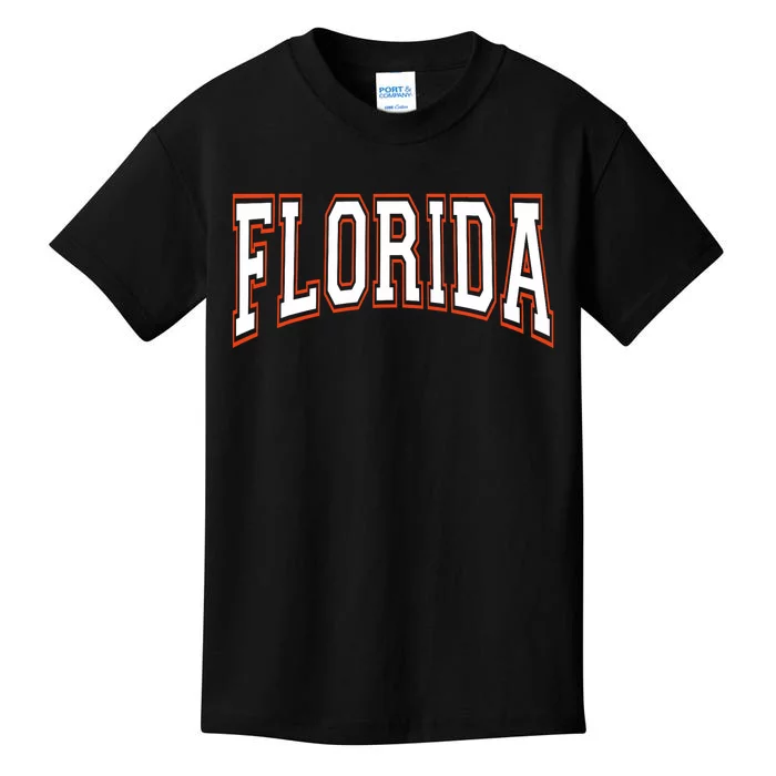 Florida Fl United States Football Kids T-Shirt