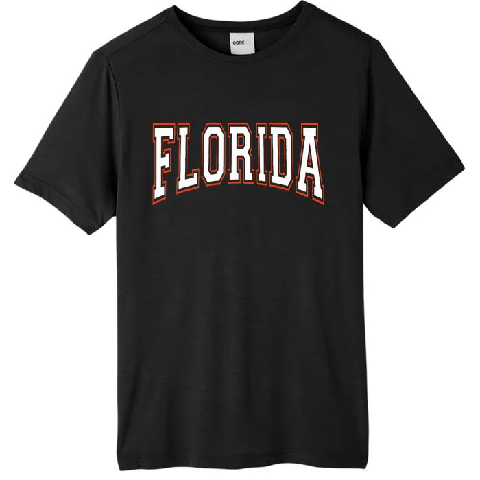 Florida Fl United States Font ChromaSoft Performance T-Shirt