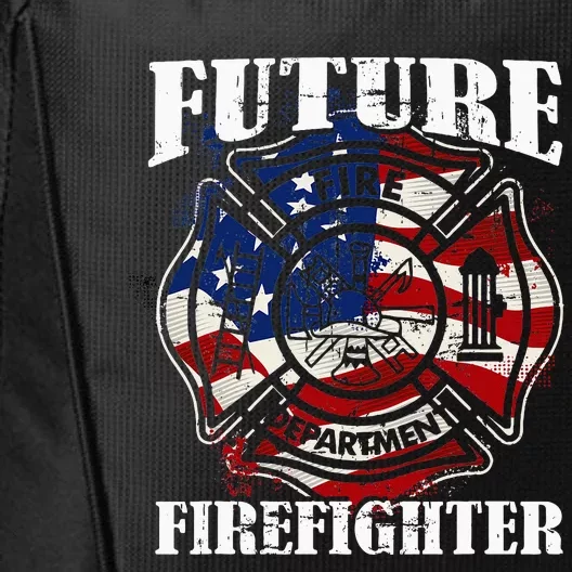 Future Firefighter Usa Flag Theme For Birthday City Backpack