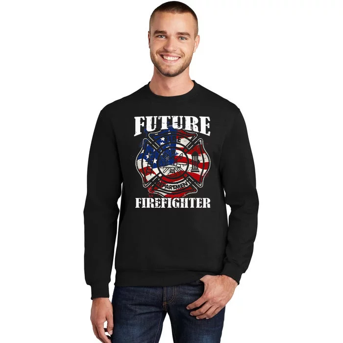 Future Firefighter USA Flag Theme party Sweatshirt