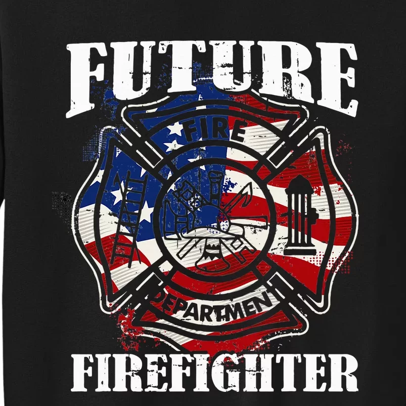 Future Firefighter USA Flag Theme party Sweatshirt