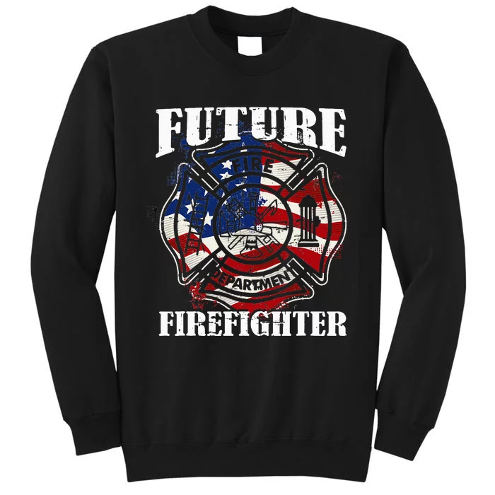 Future Firefighter USA Flag Theme party Sweatshirt